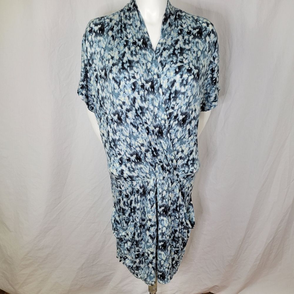 RACHEL Rachel Roy Floral Print Faux Body Wrap Mini Dress Size‎ M